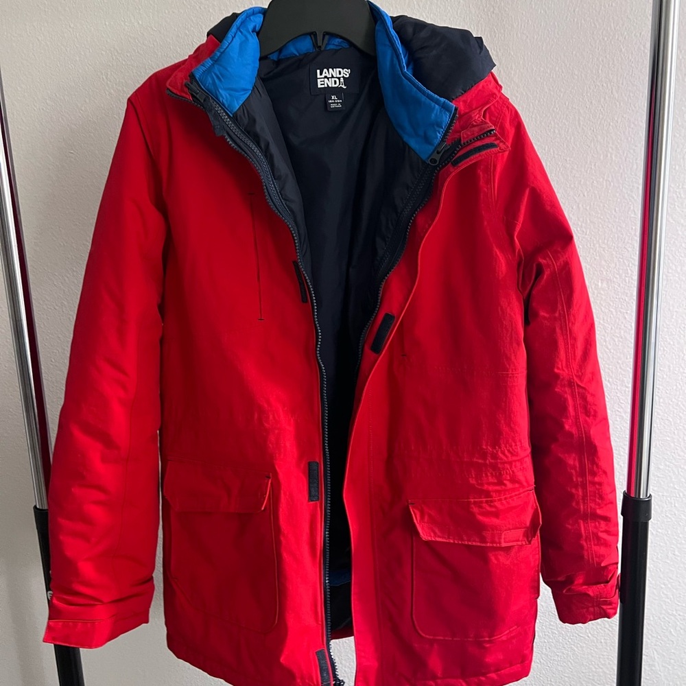 Lands’ End Red Kids Squall 3 in 1 Waterproof Winter Parka Child Size 18H-20H
